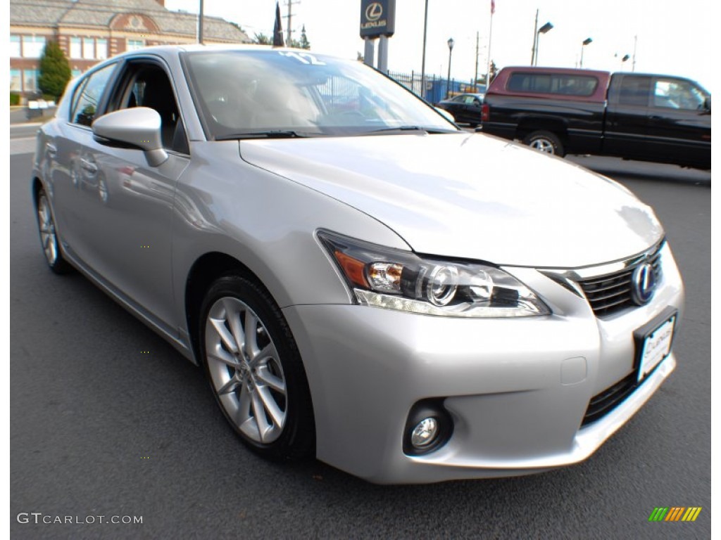 Tungsten Silver Pearl 2012 Lexus CT 200h Hybrid Premium Exterior Photo #71407849