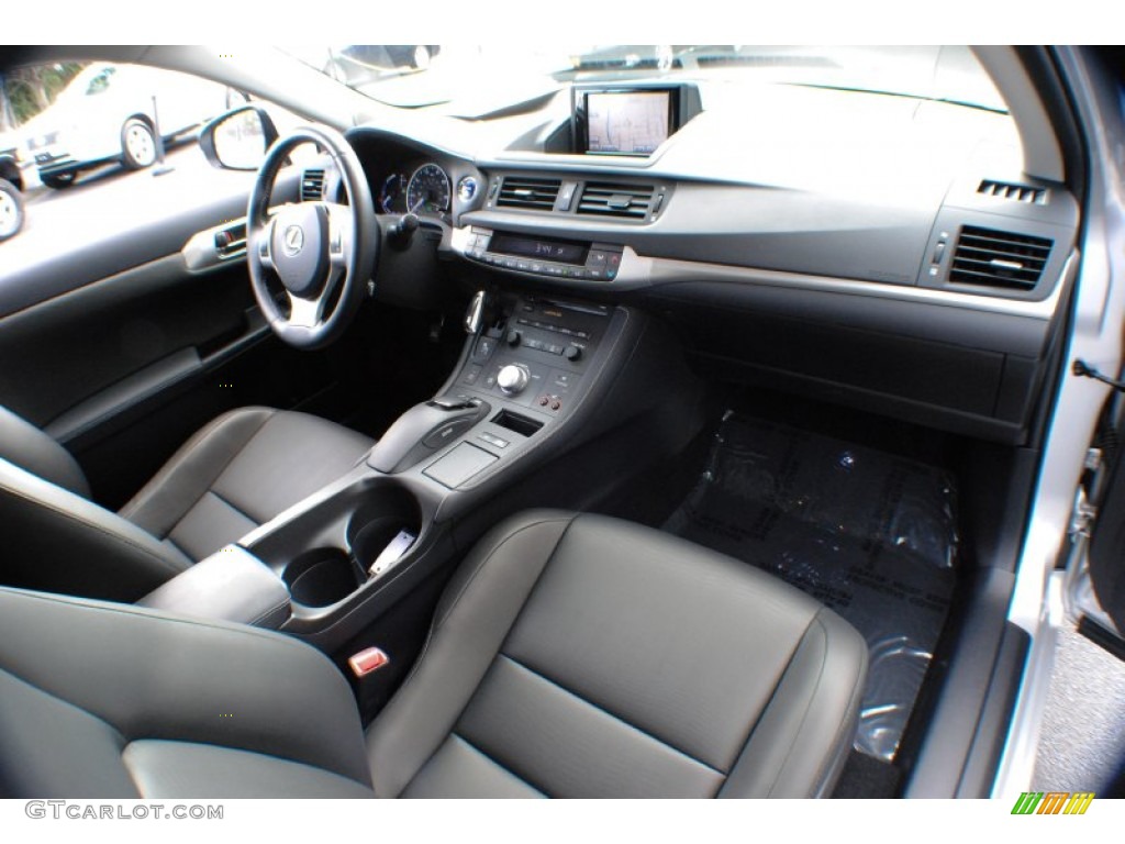 2012 Lexus CT 200h Hybrid Premium Black Dashboard Photo #71407864