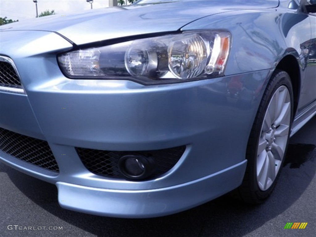 2009 Lancer GTS - Aqua Metallic / Black photo #10