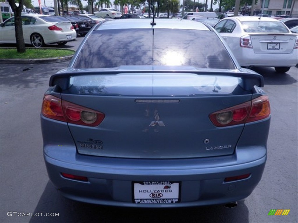2009 Lancer GTS - Aqua Metallic / Black photo #18