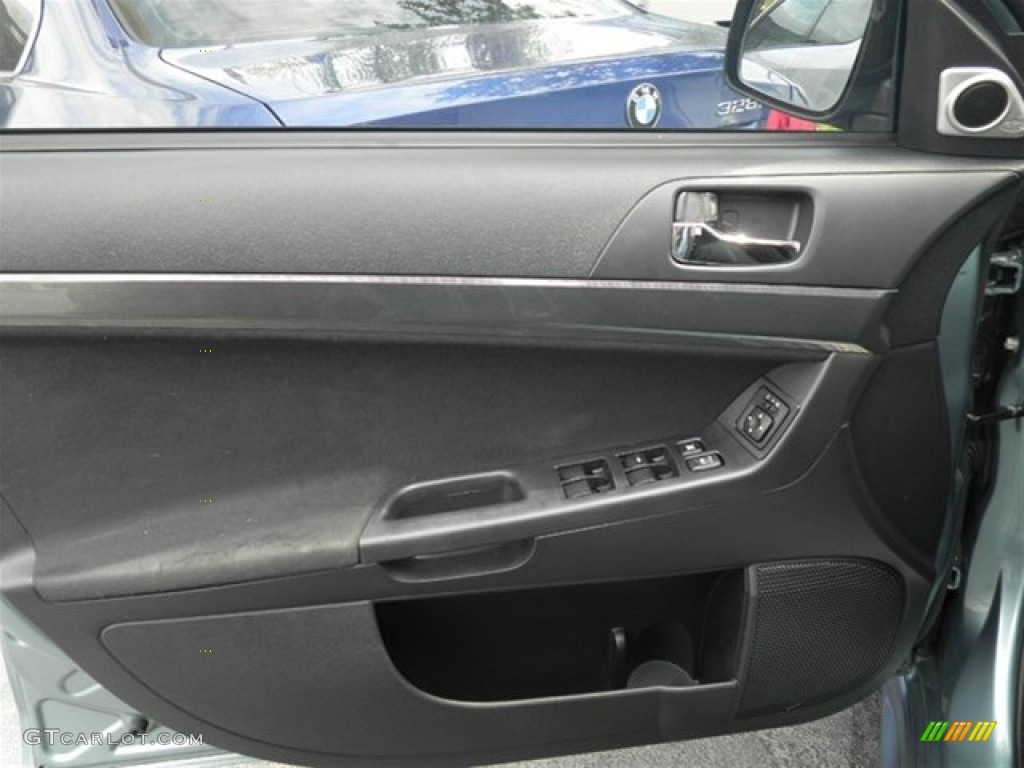 2009 Lancer GTS - Aqua Metallic / Black photo #30