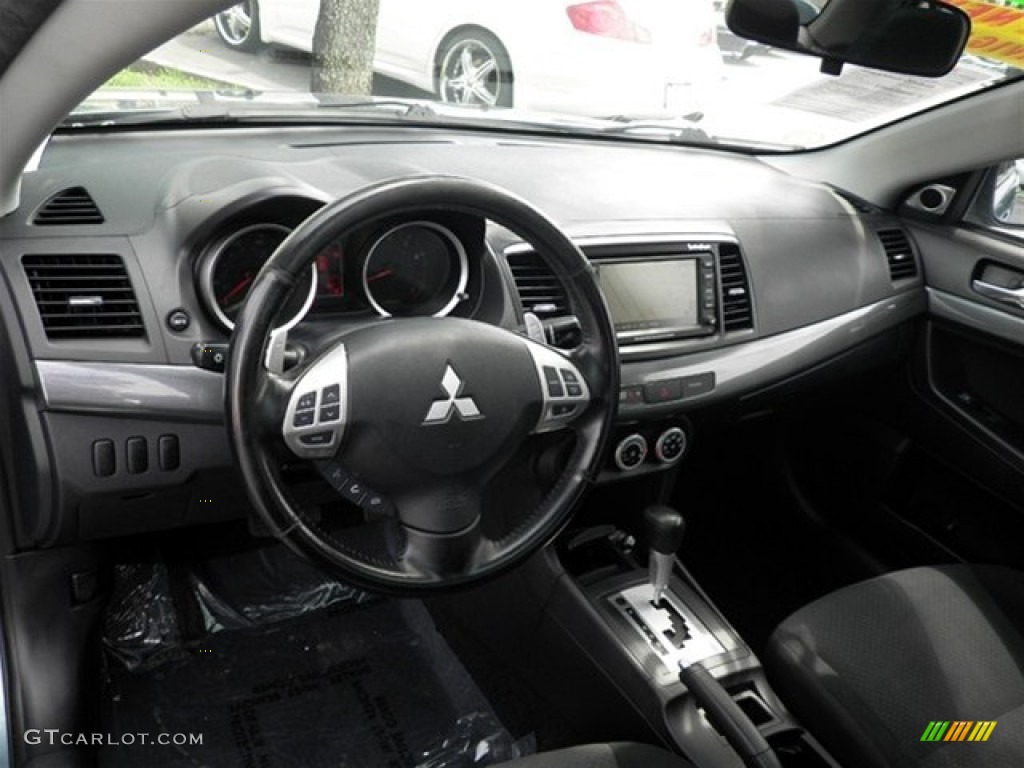 2009 Lancer GTS - Aqua Metallic / Black photo #33