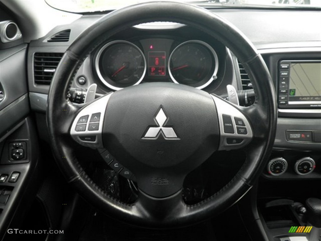 2009 Lancer GTS - Aqua Metallic / Black photo #37