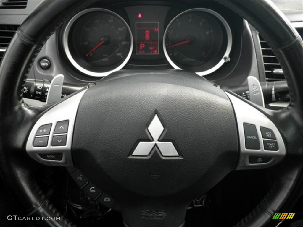 2009 Lancer GTS - Aqua Metallic / Black photo #38