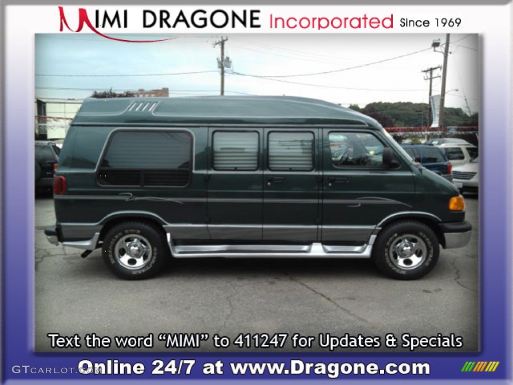 2003 Ram Van 1500 Passenger Conversion - Dark Spruce Metallic / Dark Slate Gray photo #4