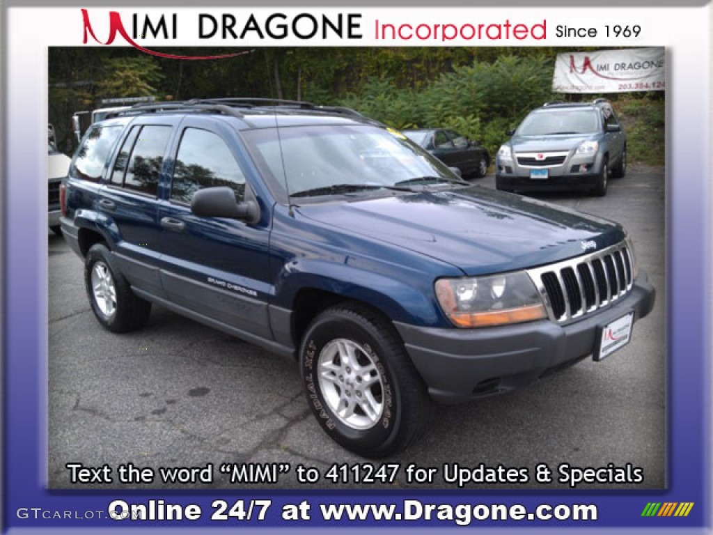 1999 Grand Cherokee Laredo 4x4 - Patriot Blue Pearl / Agate photo #3