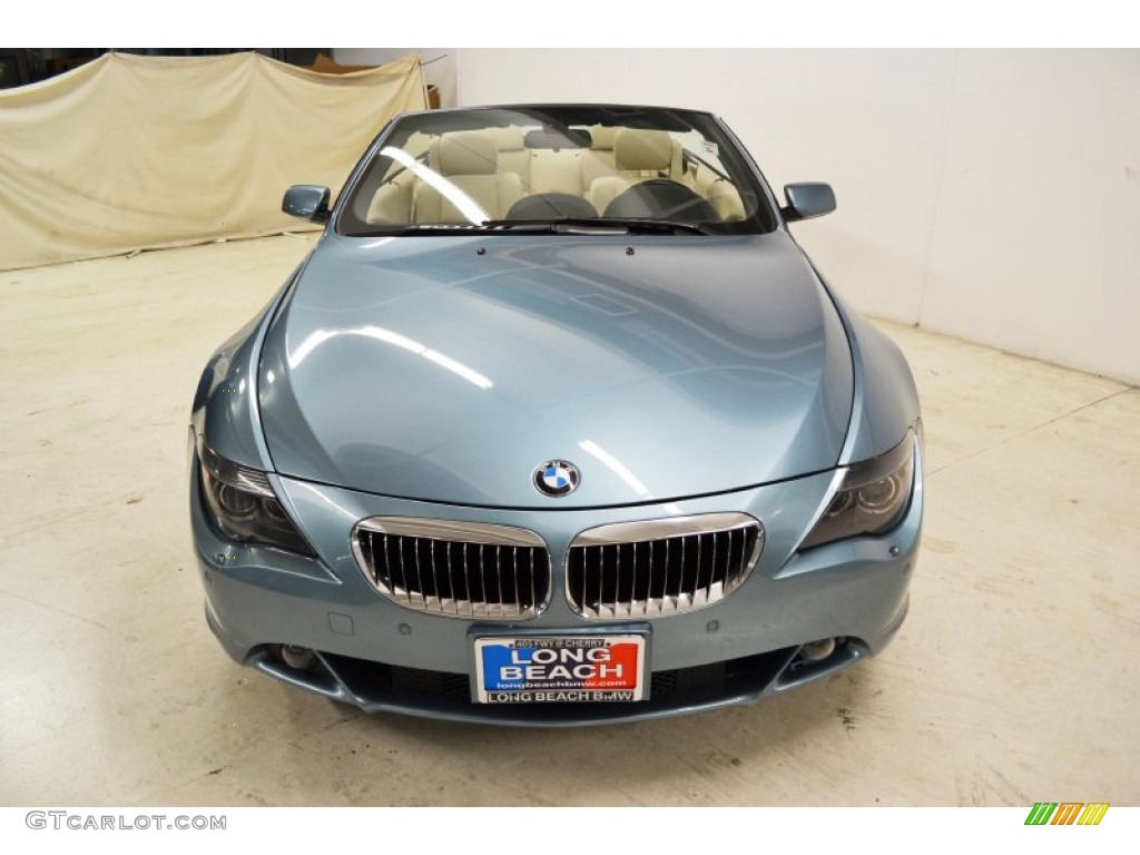 2006 6 Series 650i Convertible - Atlantic Blue Metallic / Cream Beige photo #4