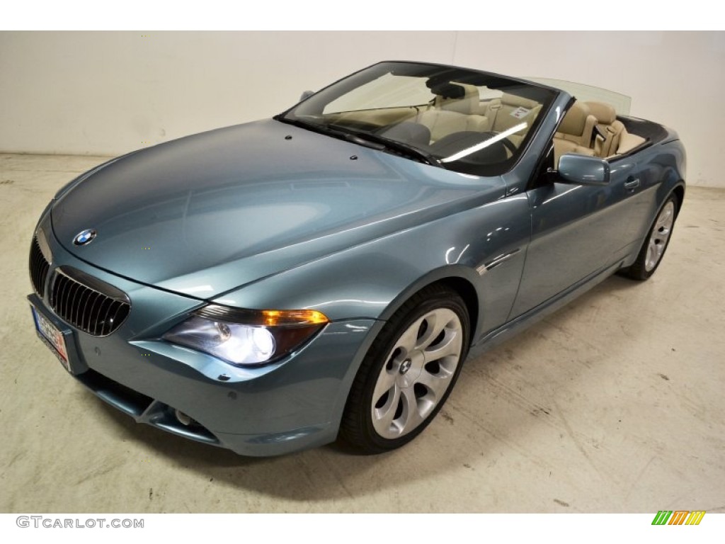 2006 6 Series 650i Convertible - Atlantic Blue Metallic / Cream Beige photo #7