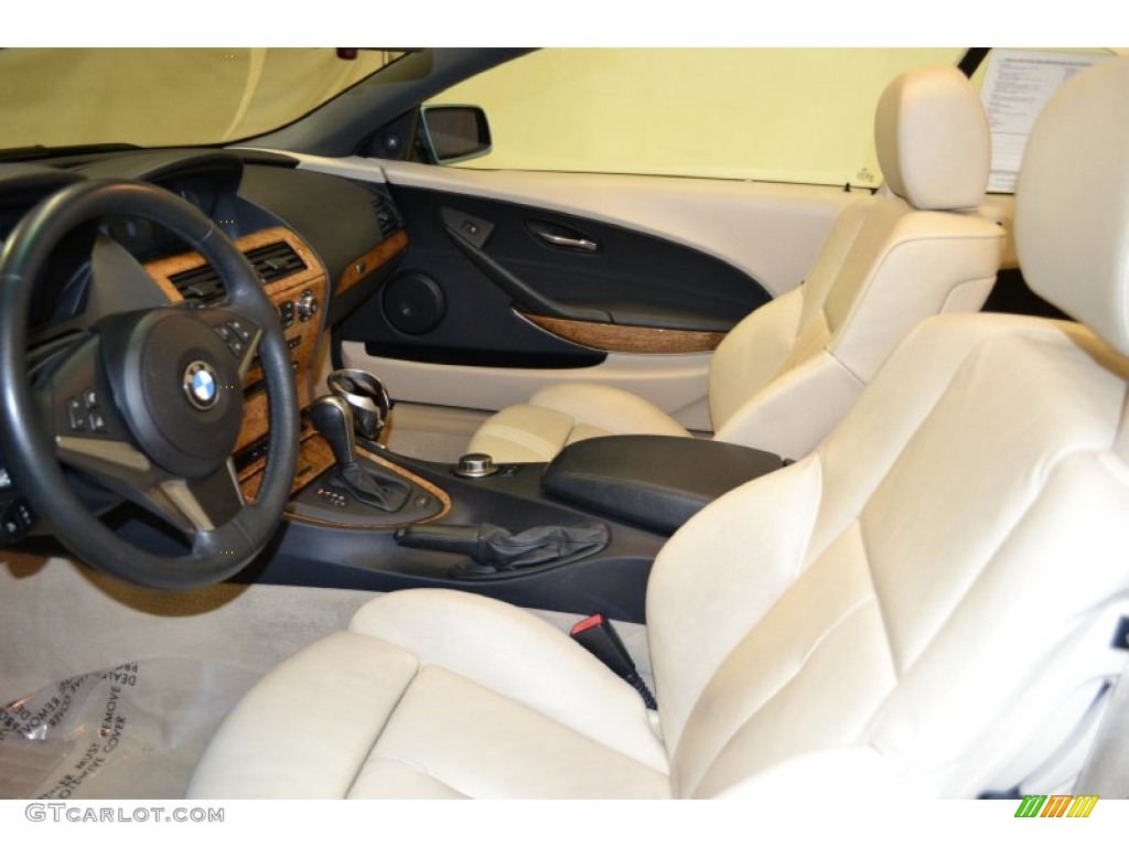 Cream Beige Interior 2006 BMW 6 Series 650i Convertible Photo #71409496