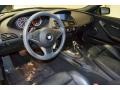 2009 BMW 6 Series Black Dakota Leather Interior Prime Interior Photo