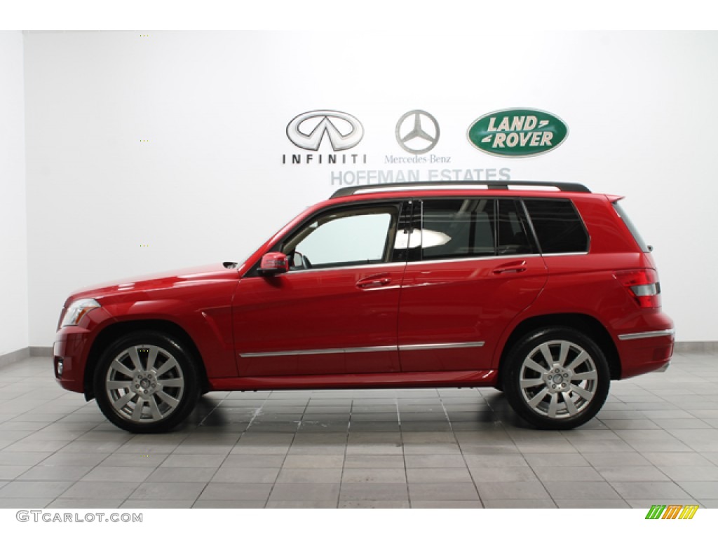 2010 GLK 350 4Matic - Mars Red / Almond/Black photo #2