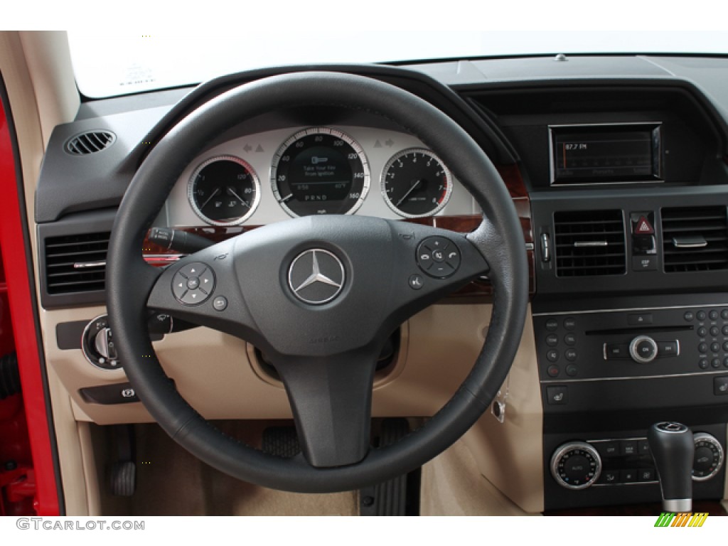 2010 GLK 350 4Matic - Mars Red / Almond/Black photo #7