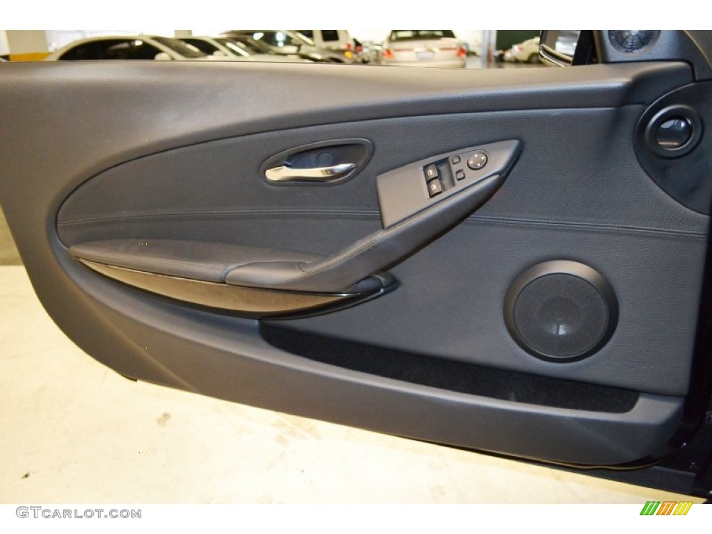 2009 BMW 6 Series 650i Coupe Black Dakota Leather Door Panel Photo #71409814
