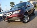 2009 Dark Cherry Pearl Acura MDX Technology  photo #1