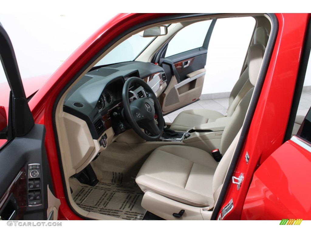 2010 GLK 350 4Matic - Mars Red / Almond/Black photo #18