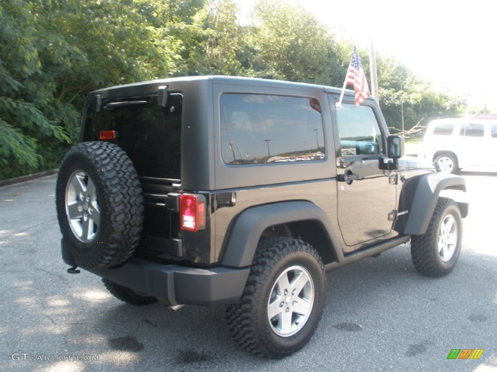 2011 Wrangler Rubicon 4x4 - Black / Black/Dark Saddle photo #7