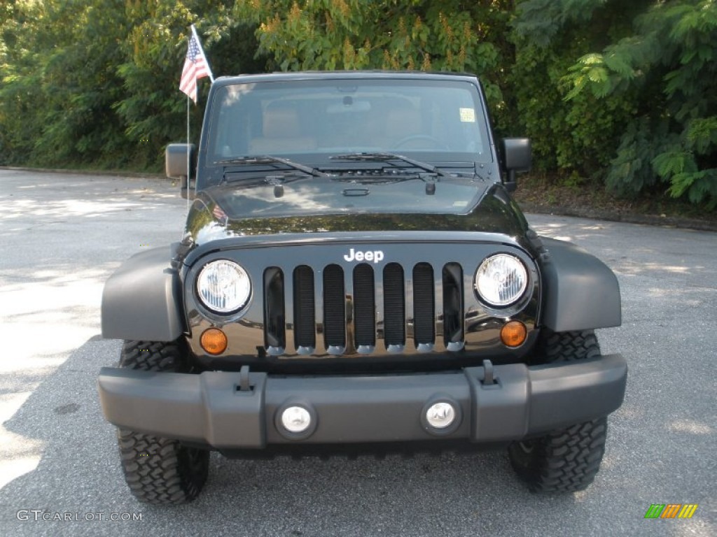 2011 Wrangler Rubicon 4x4 - Black / Black/Dark Saddle photo #12