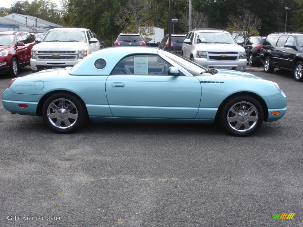 Thunderbird Blue 2002 Ford Thunderbird Premium Roadster Exterior Photo #71411461
