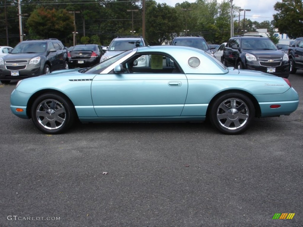 Thunderbird Blue 2002 Ford Thunderbird Premium Roadster Exterior Photo #71411482