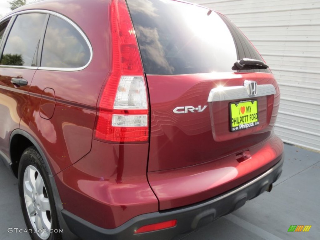 2007 CR-V EX - Tango Red Pearl / Gray photo #18