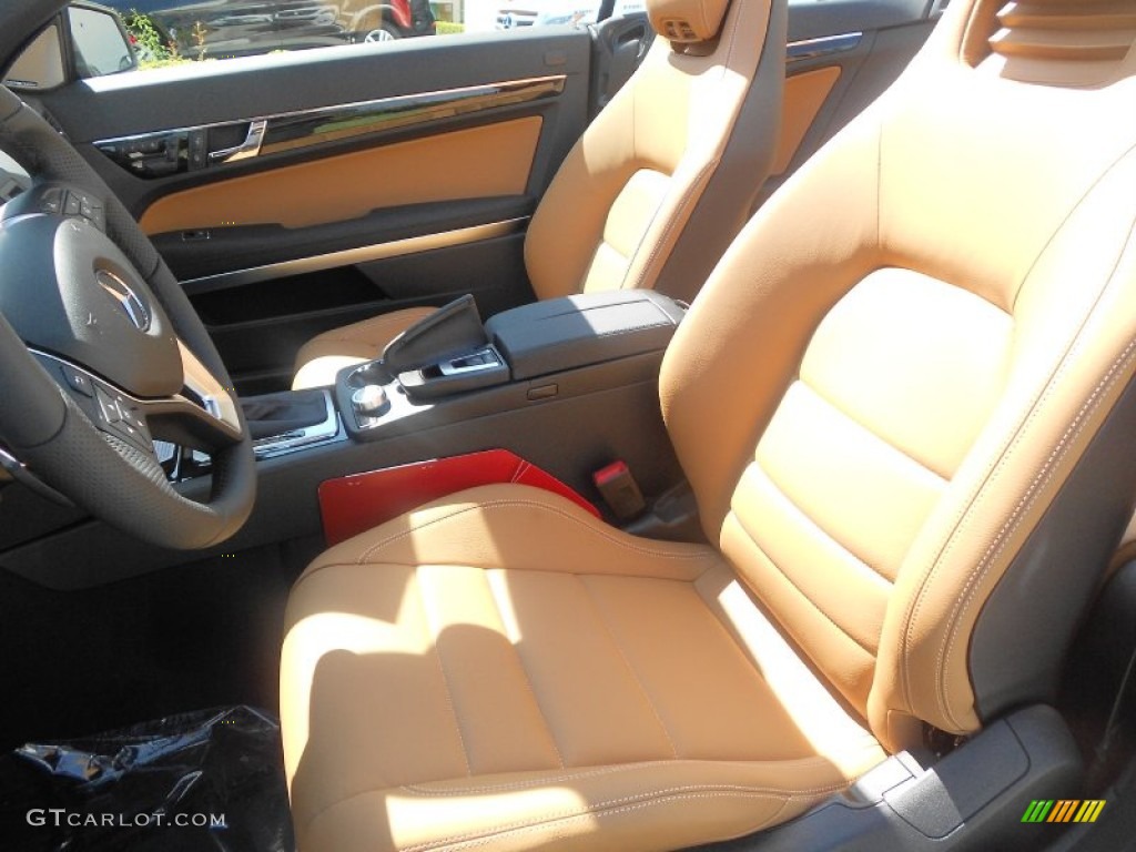 Natural Beige/Black Interior 2013 Mercedes-Benz E 350 Cabriolet Photo #71413210