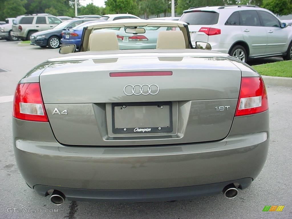 2006 A4 1.8T Cabriolet - Alpaka Beige Metallic / Beige photo #4