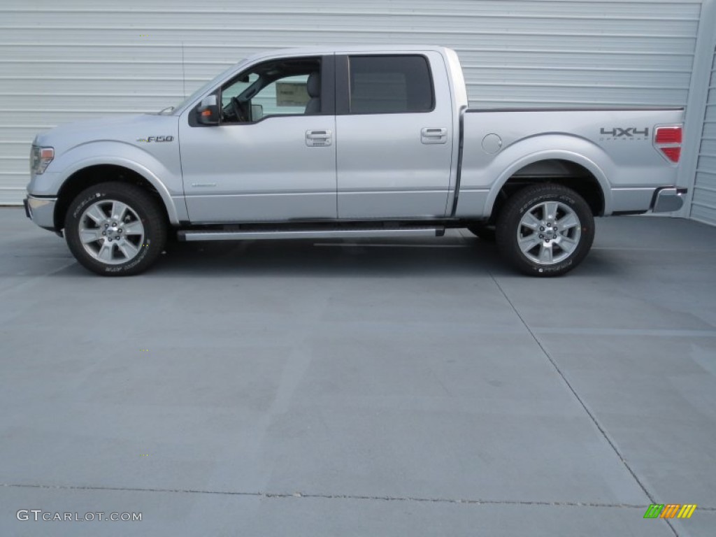 Ingot Silver Metallic 2013 Ford F150 Lariat SuperCrew 4x4 Exterior Photo #71414248