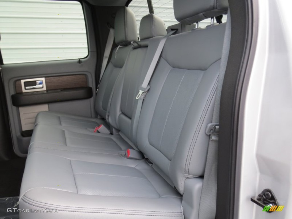 2013 Ford F150 Lariat SuperCrew 4x4 Rear Seat Photo #71414395