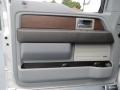 Steel Gray 2013 Ford F150 Lariat SuperCrew 4x4 Door Panel