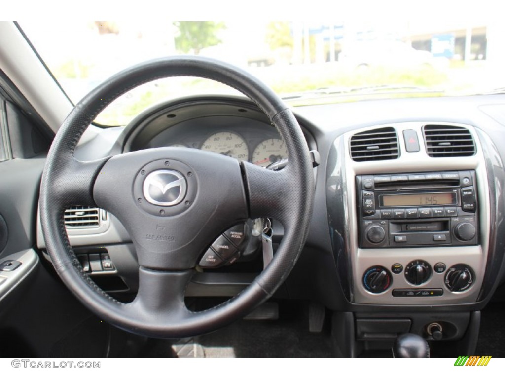 2003 Mazda Protege 5 Wagon Off Black Dashboard Photo #71414611