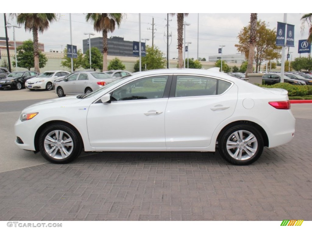 Bellanova White Pearl 2013 Acura ILX 1.5L Hybrid Technology Exterior Photo #71415256