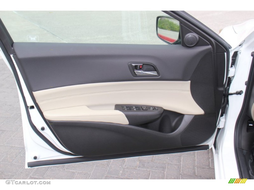 2013 Acura ILX 1.5L Hybrid Technology Parchment Door Panel Photo #71415316