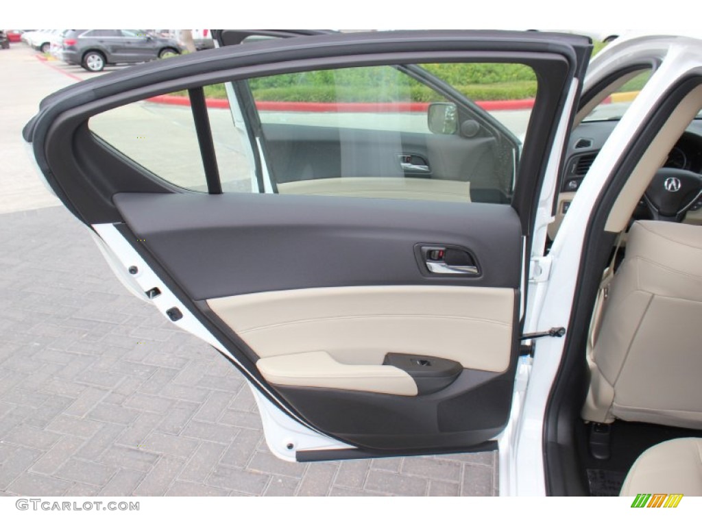 2013 Acura ILX 1.5L Hybrid Technology Parchment Door Panel Photo #71415334