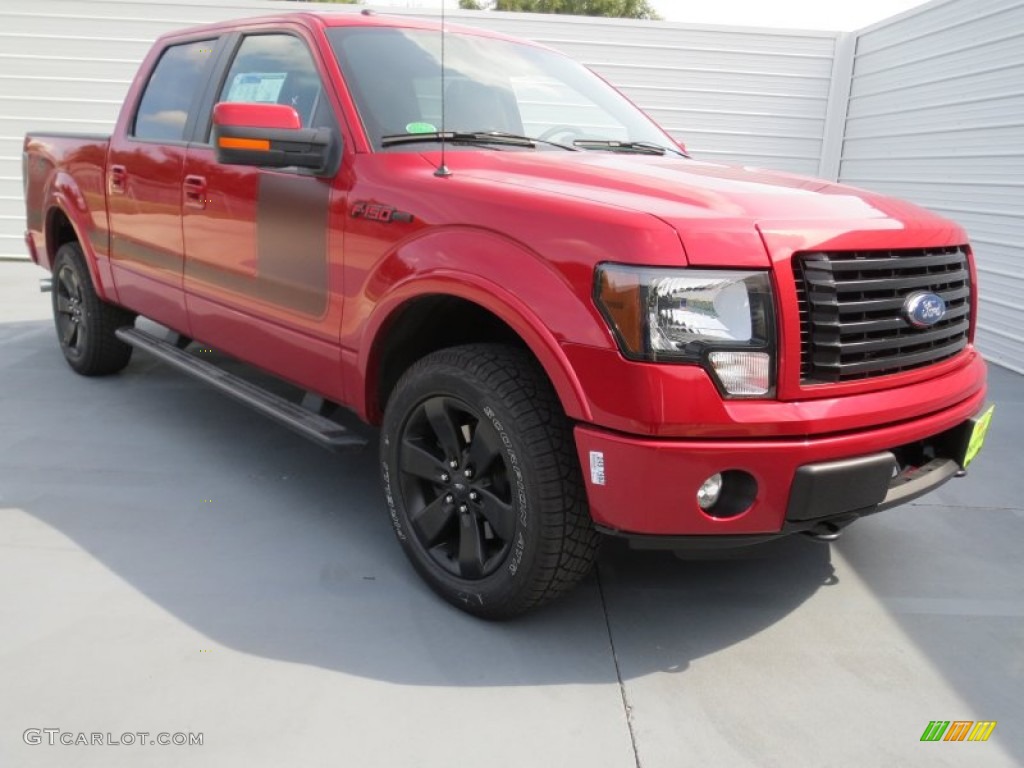 2012 F150 FX4 SuperCrew 4x4 - Red Candy Metallic / FX Sport Appearance Black/Red photo #1