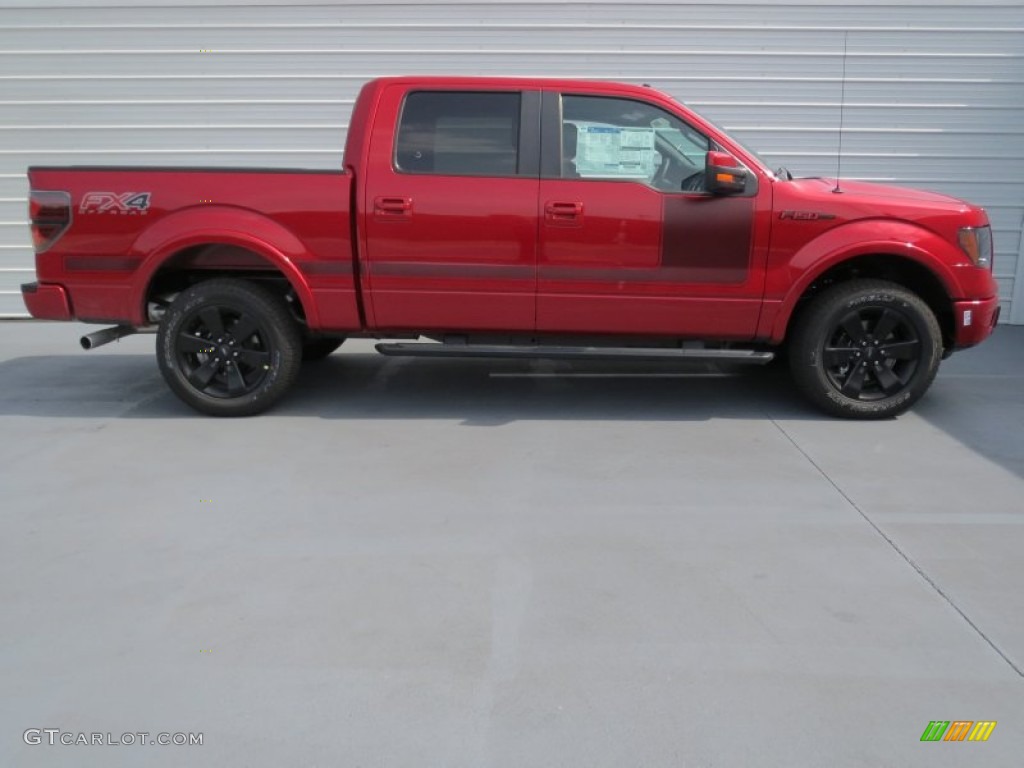 Red Candy Metallic 2012 Ford F150 FX4 SuperCrew 4x4 Exterior Photo #71415400