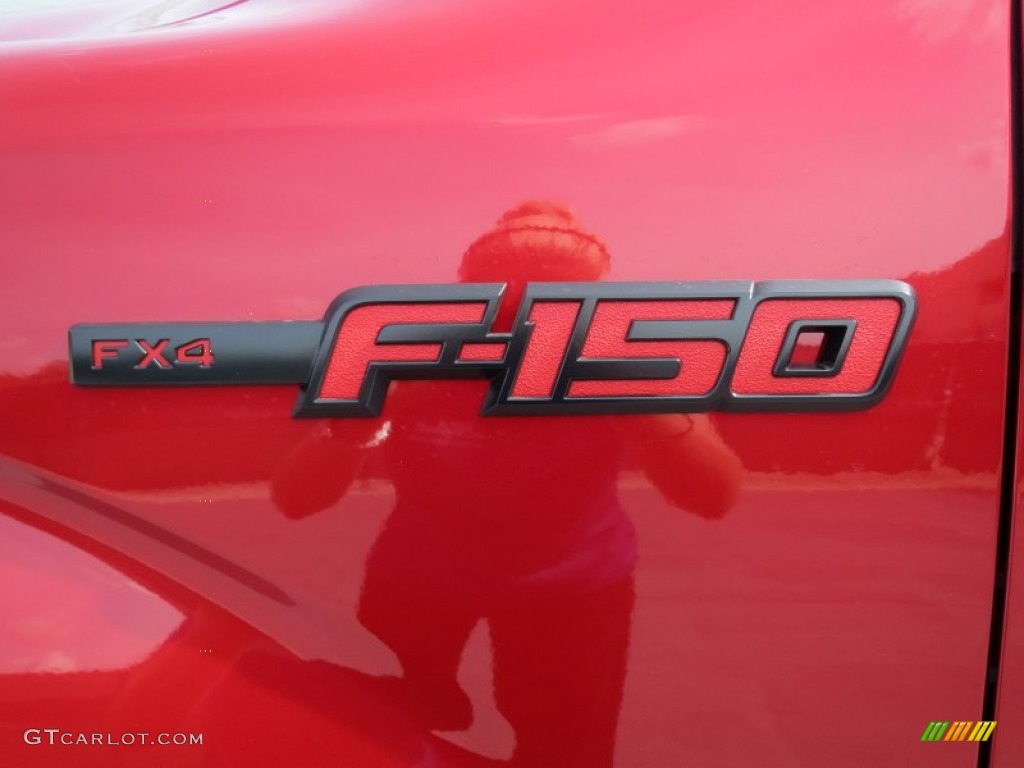 2012 F150 FX4 SuperCrew 4x4 - Red Candy Metallic / FX Sport Appearance Black/Red photo #12