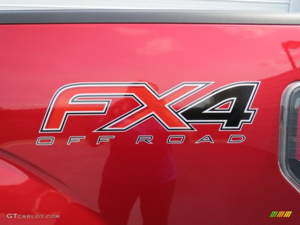 2012 F150 FX4 SuperCrew 4x4 - Red Candy Metallic / FX Sport Appearance Black/Red photo #16