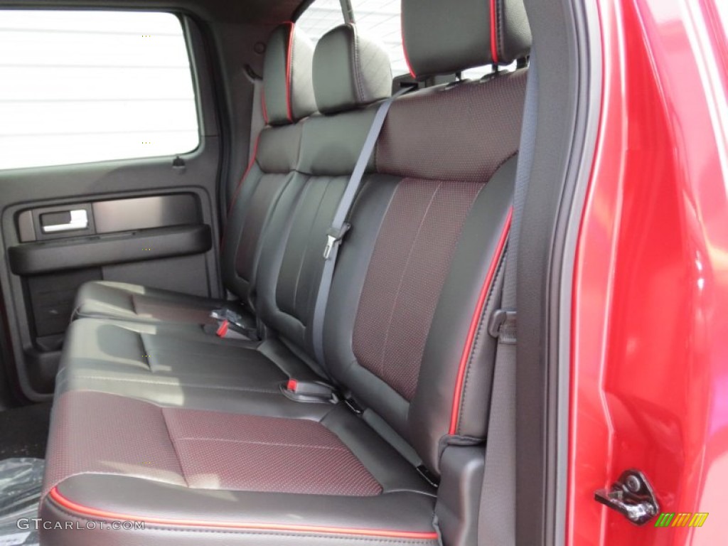 FX Sport Appearance Black/Red Interior 2012 Ford F150 FX4 SuperCrew 4x4 Photo #71415563