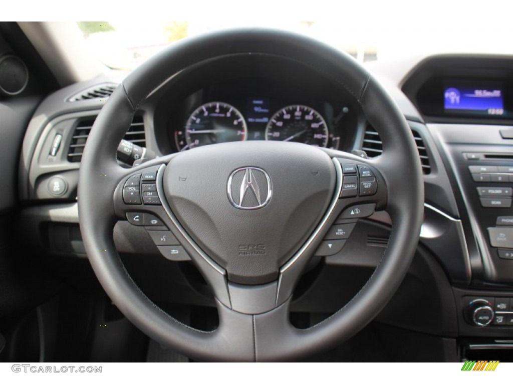 2013 Acura ILX 2.0L Ebony Steering Wheel Photo #71415682