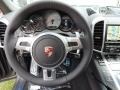 Black 2013 Porsche Cayenne GTS Steering Wheel