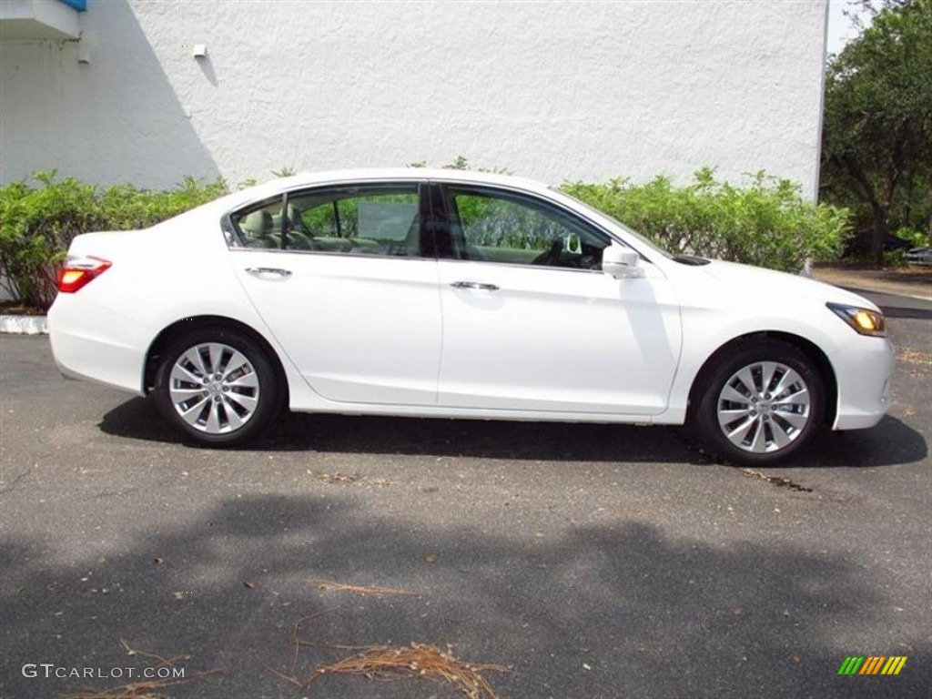 White Orchid Pearl 2013 Honda Accord EX-L V6 Sedan Exterior Photo #71416312