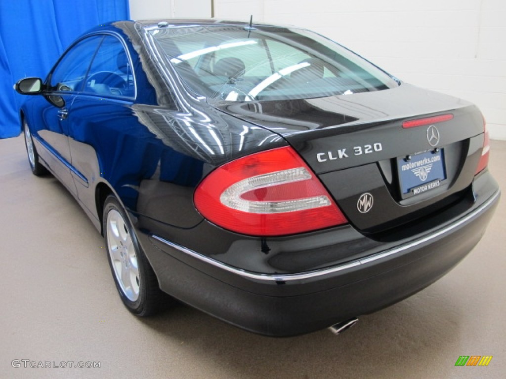2004 CLK 320 Coupe - Black / Charcoal photo #6