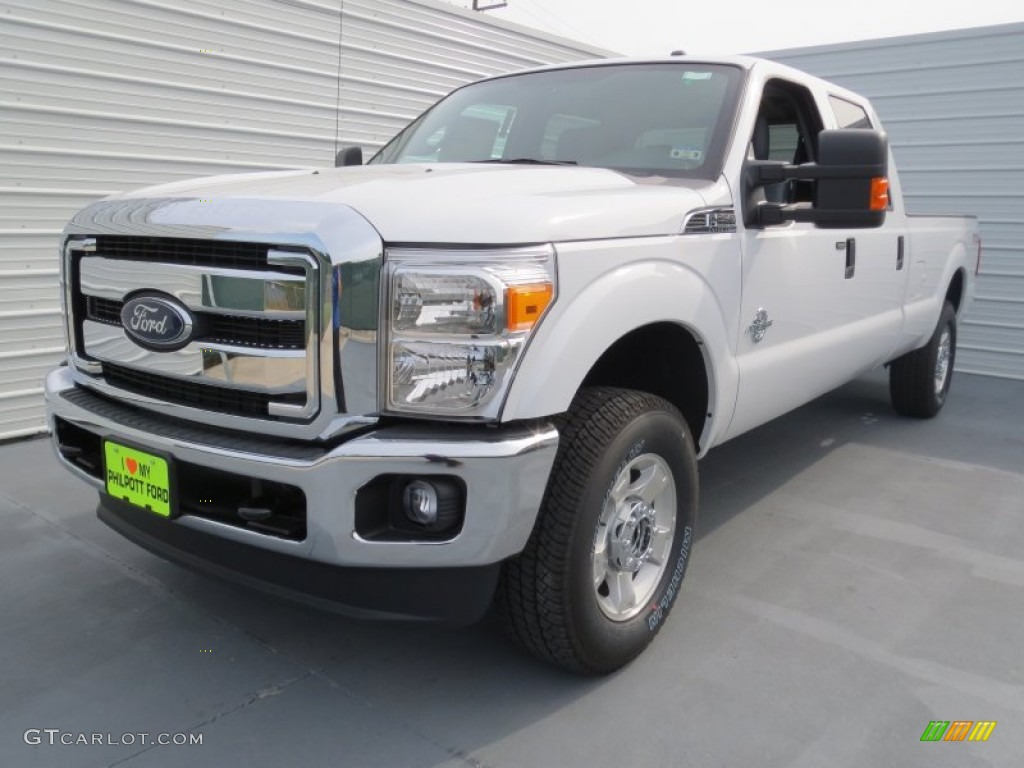 2012 F250 Super Duty XLT Crew Cab 4x4 - Oxford White / Steel photo #6