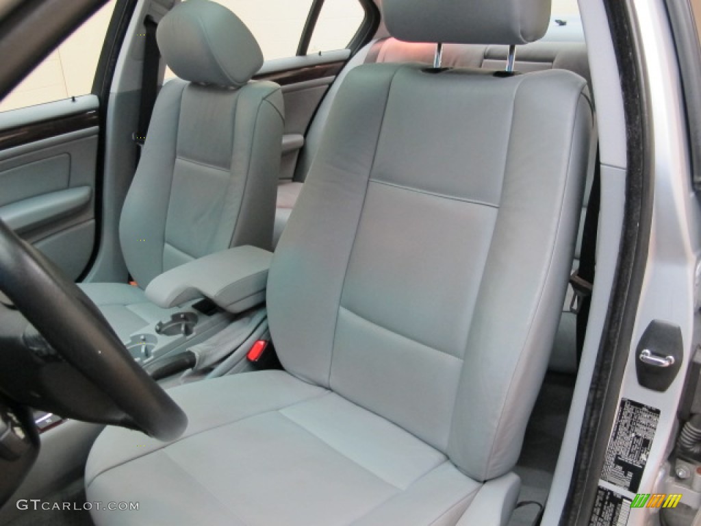 2002 3 Series 325xi Sedan - Titanium Silver Metallic / Grey photo #18