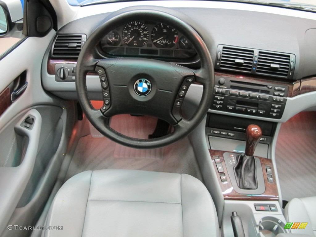 2002 3 Series 325xi Sedan - Titanium Silver Metallic / Grey photo #25