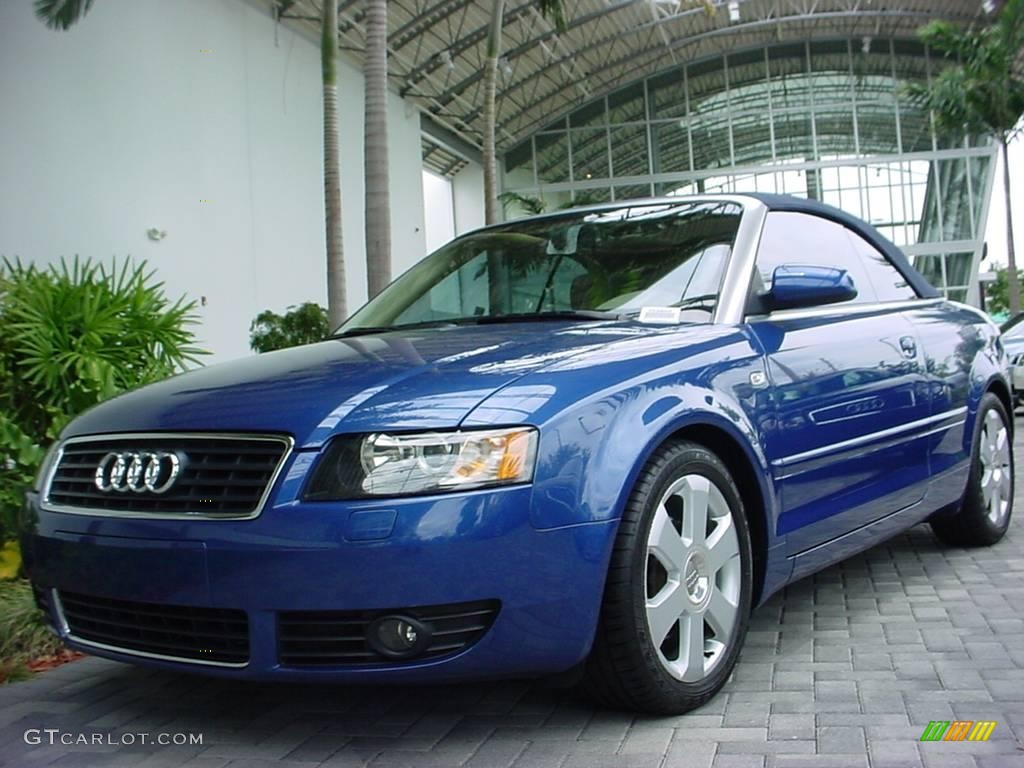 2006 A4 1.8T Cabriolet - Caribic Blue Pearl Effect / Beige photo #1
