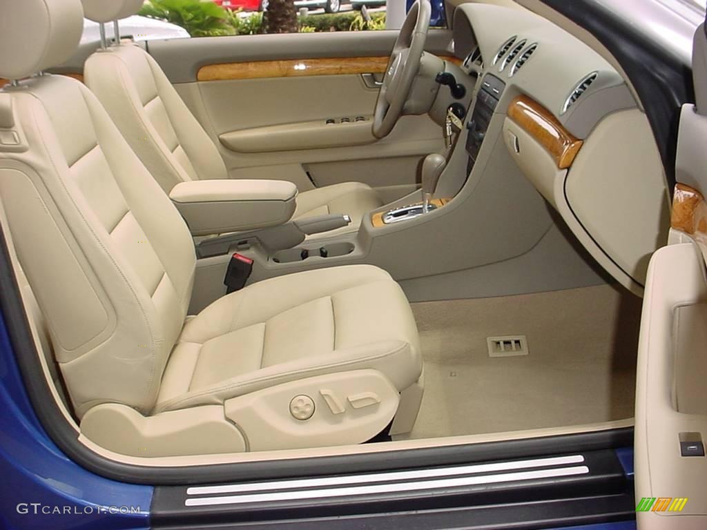 2006 A4 1.8T Cabriolet - Caribic Blue Pearl Effect / Beige photo #10