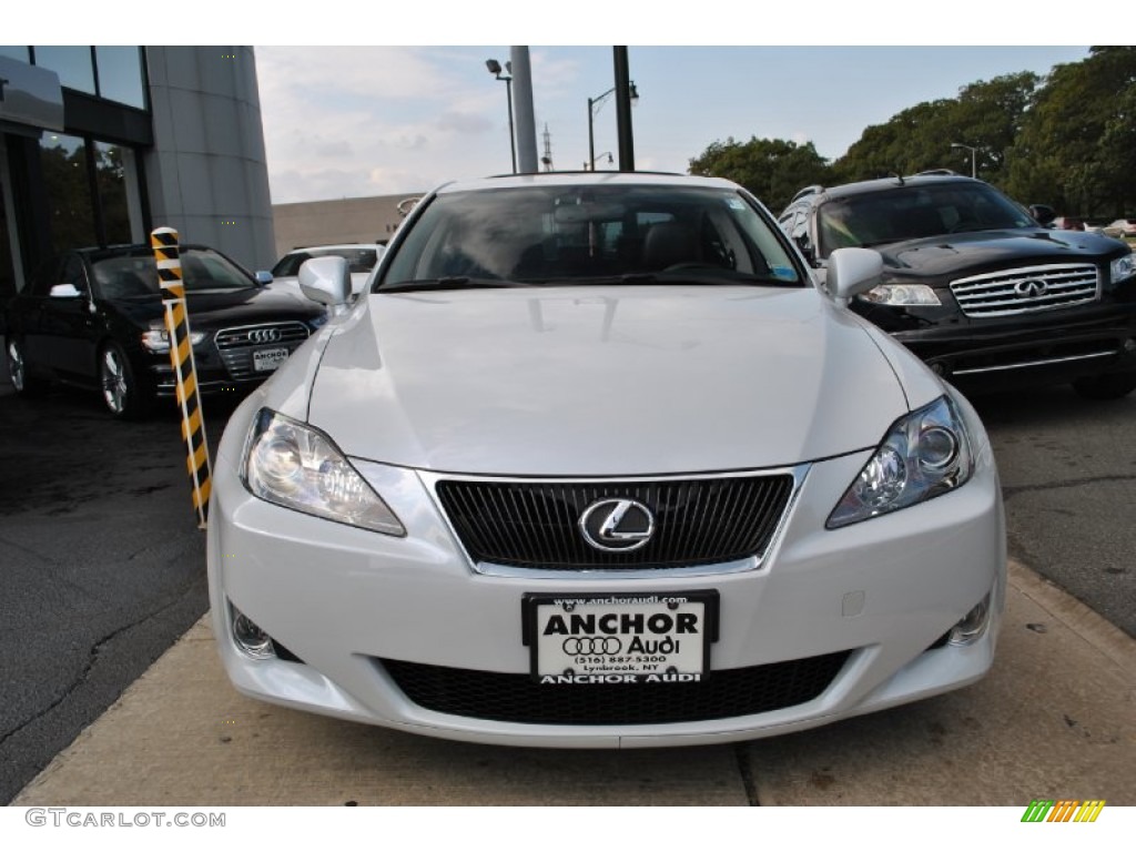 2008 IS 250 AWD - Starfire White Pearl / Cashmere Beige photo #2