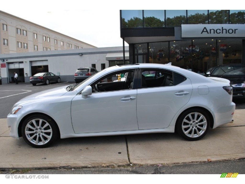 2008 IS 250 AWD - Starfire White Pearl / Cashmere Beige photo #3