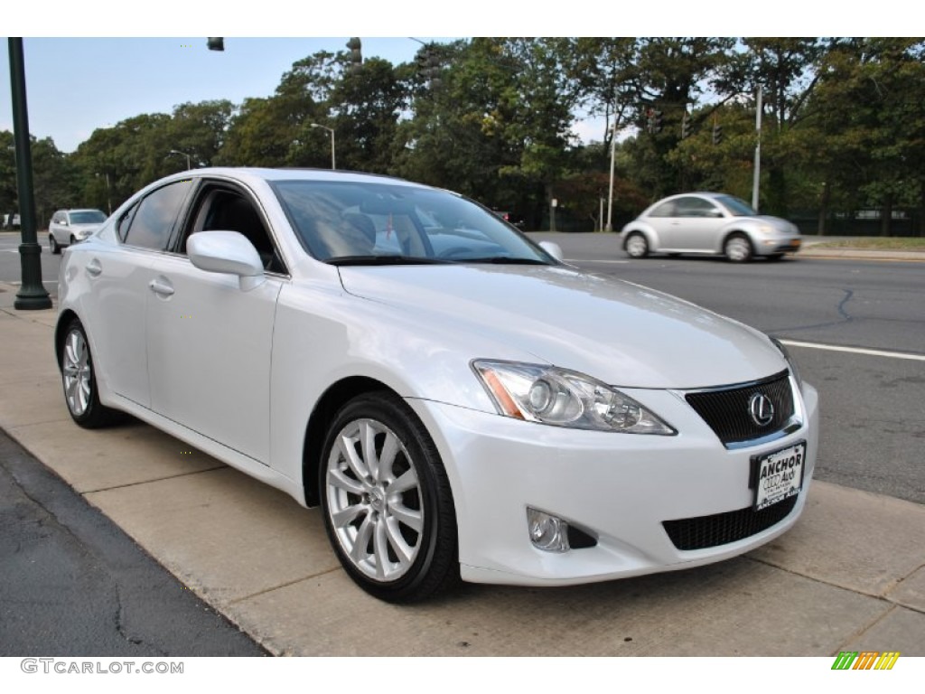 2008 IS 250 AWD - Starfire White Pearl / Cashmere Beige photo #7